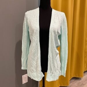 Gap Lightweight Blue Long Sleeve Open Front Cardigan